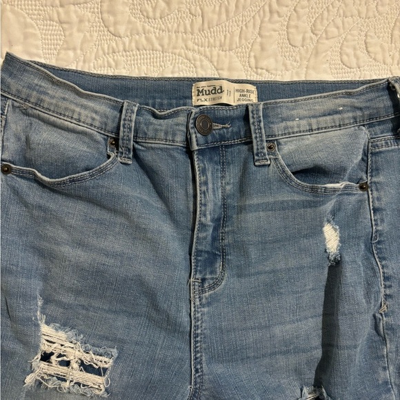 Mudd jeans, FLX stretch high-rise ankle jagging size 11 - Picture 3 of 6